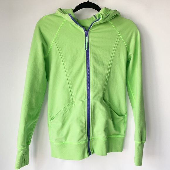 lululemon athletica Other - Lululemon Ivivva Athletica Green Hooded Jacket